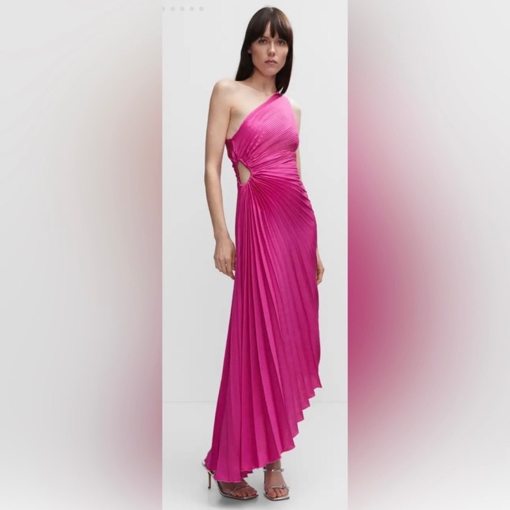 Mango Pleated Dress